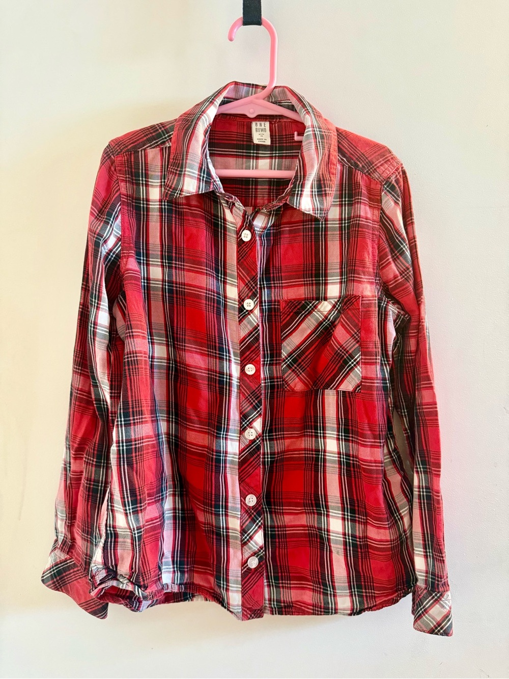 Kids Red Plaid Button-Up Shirt - Casual Everyday Top